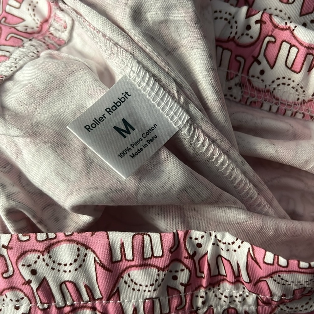Brand New Roller Rabbit Pajama Bottoms / Pink Hathi 🐘🩷
